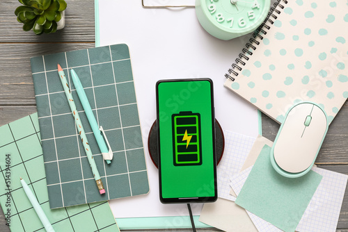 Mobile phone charging with ...