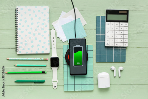 Mobile phone charging with ...
