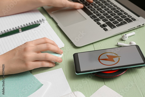 Mobile phone charging with ...