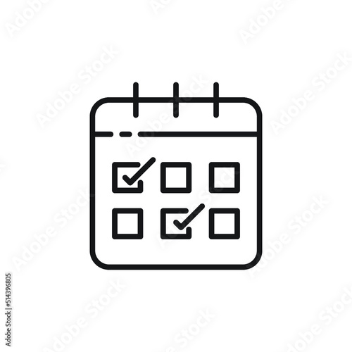 Calendar icon sign,Symbol, logo illustration for web and mobile