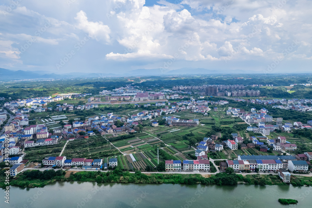 Self-built houses around You County, Zhuzhou City, Hunan Province, China