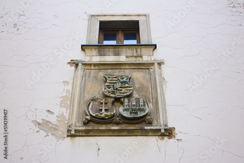  Coat arms on the Michael's Tower (Michalska Brana) in Bratislava photo