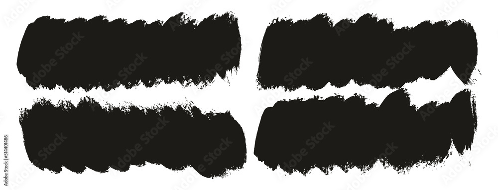 Round Brush Thick Short Background Artist Brush High Detail Abstract Vector Background Set Round Brush Thick Short Background Artist Brush High Detail Abstract Vector Background Set