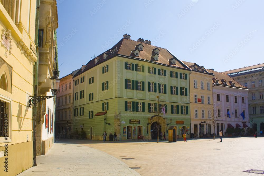Main Square in the Old Town of Bratislava