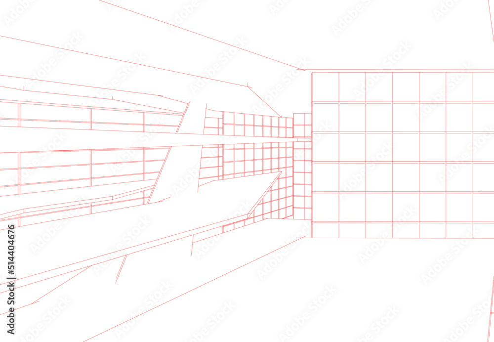 Abstract architecture background 3d illustration Abstract architecture background 3d illustration