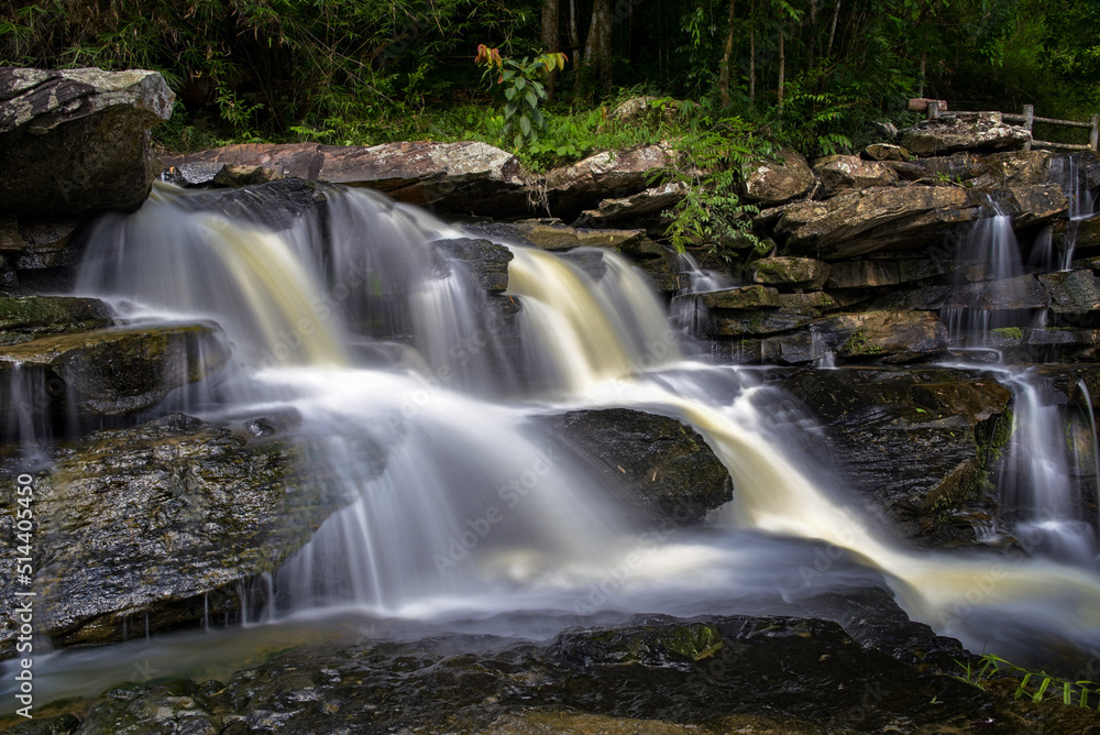 Obraz premium Tad noi waterfall at Na Yung - Nam Som National Park Udon Thani Province, Thailand