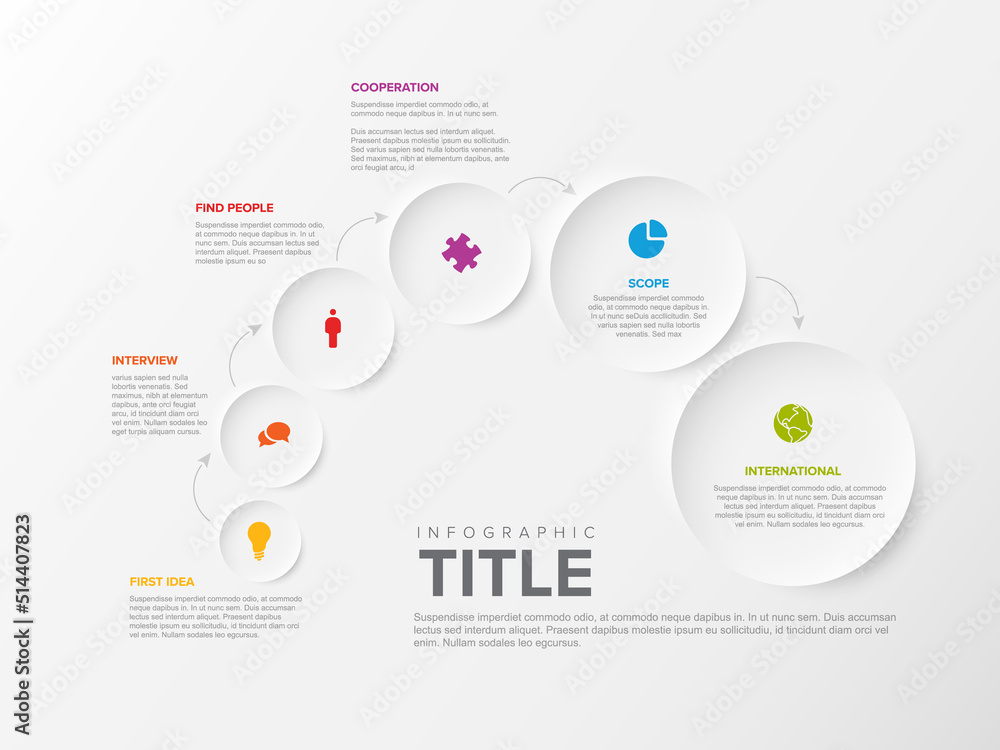 Infochart schema diagram with six options steps items Infochart schema diagram with six options steps items