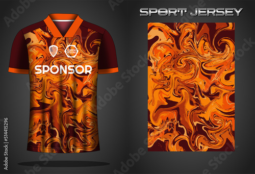 Soccer jersey sport shirt design template