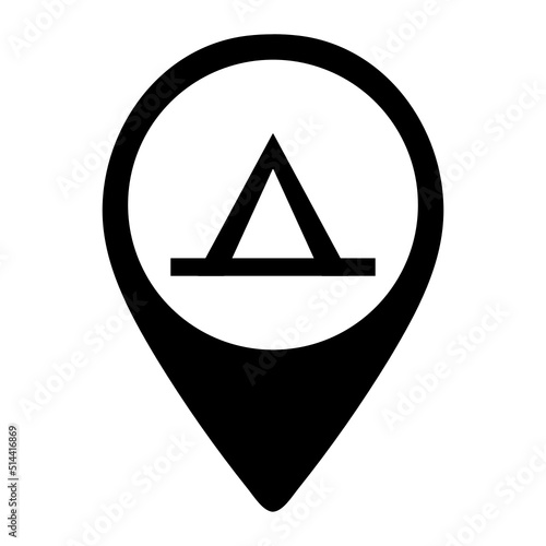 Free Download Isolated Map Pin Location Glyph Icons SVG Free Vector Graphic - GFXLoad