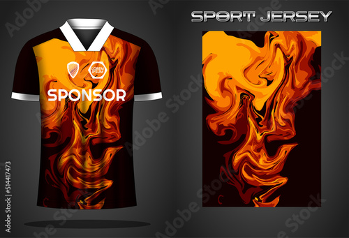 Soccer jersey sport shirt design template