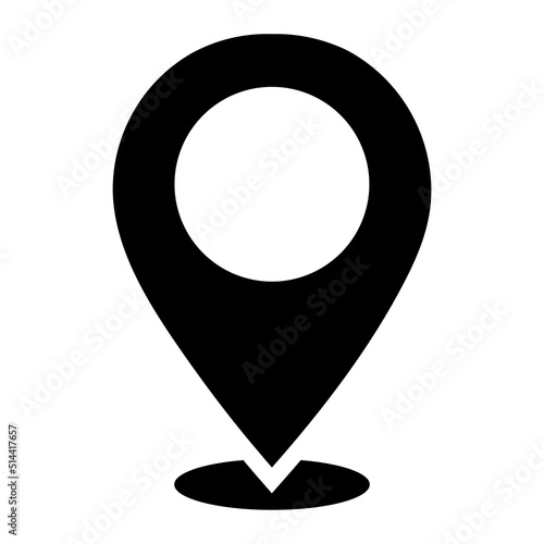 Isolated Map and Location Glyph Icons SVG Free Vector Graphic