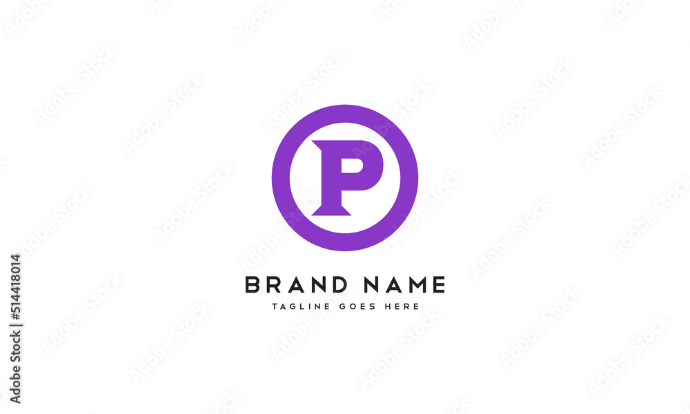Modern P Logo Design for Brand - P Letter Initial Logo Design