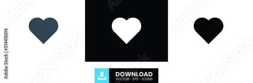 love and heart outline icon, black love and heart outline icon, white love and heart outline icon, love and heart icon. (ID: 514418614)