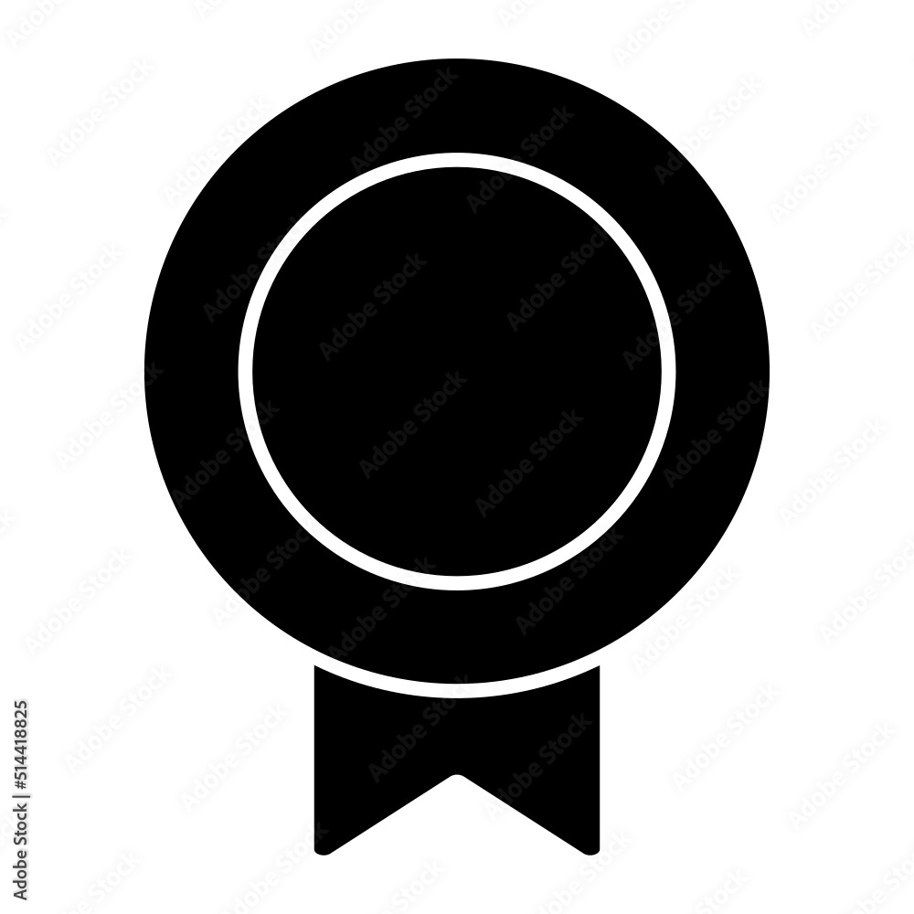 Isolated Award and Medal Glyph Icons SVG Free Vector Graphic Stock ...