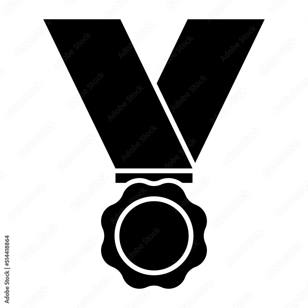 Isolated Award and Medal Glyph Icons SVG Free Vector Graphic Stock ...
