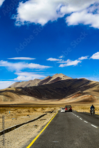 Fotobehang Stunning Landscape Of Moore Plains Ladakh
