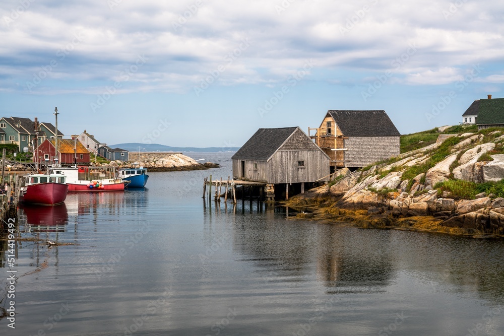 A view of small village Peggy's Cove in Nova Scotia, Canada A view of small village Peggy's Cove in Nova Scotia, Canada