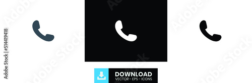 call outline icon, black call outline icon, white call outline icon, call icon.