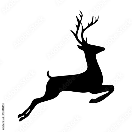 Christmas deer stags, vector design