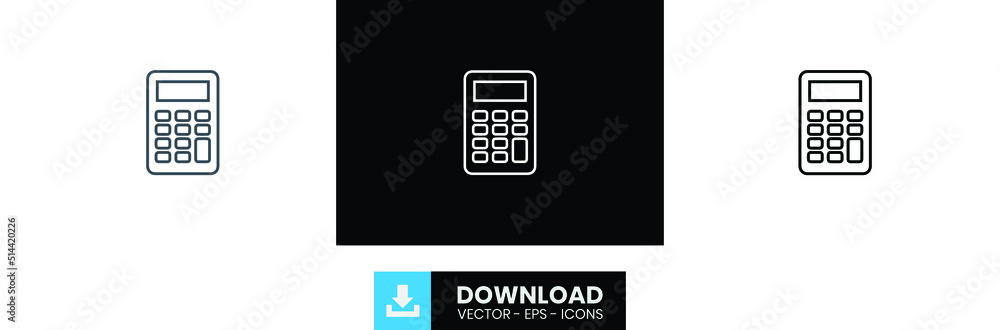 calculator outline icon, black calculator outline icon, white calculator outline icon, calculator icon. calculator outline icon, black calculator outline icon, white calculator outline icon, calculator icon.