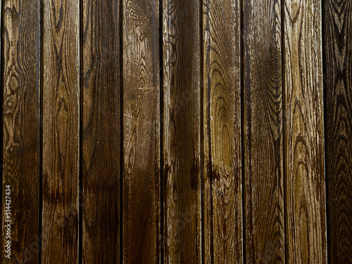 Wall and floor made of wood material, background image.