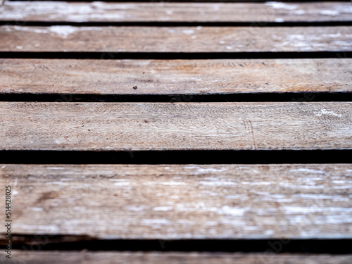 Wall and floor made of wood material, background image.