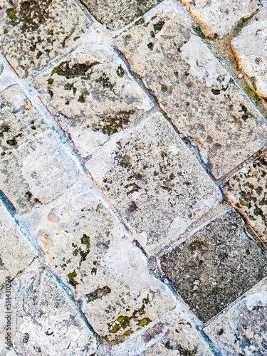 Wallpaper Mural Wall and floor made of old stone material, background image. Torontodigital.ca