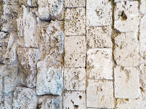 Wallpaper Mural Wall and floor made of old stone material, background image. Torontodigital.ca