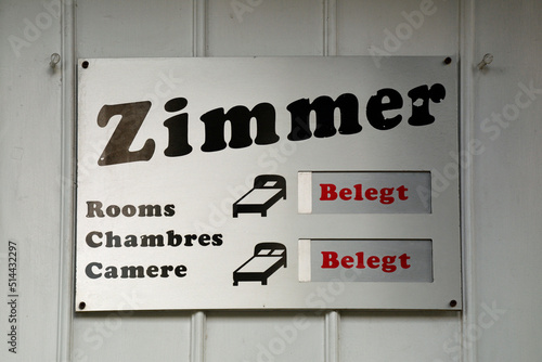 gästezimmer belegt