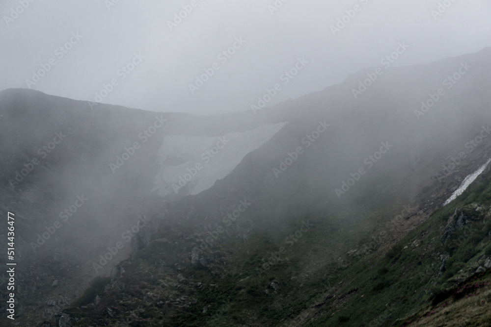 Chornohora Ridge in the mist