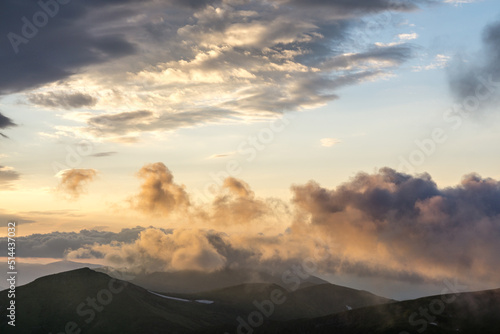 Sunset in Carpathians