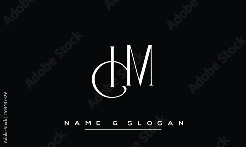 HM,  MH,  H,  M  Abstract  Letters  Logo  Monogram