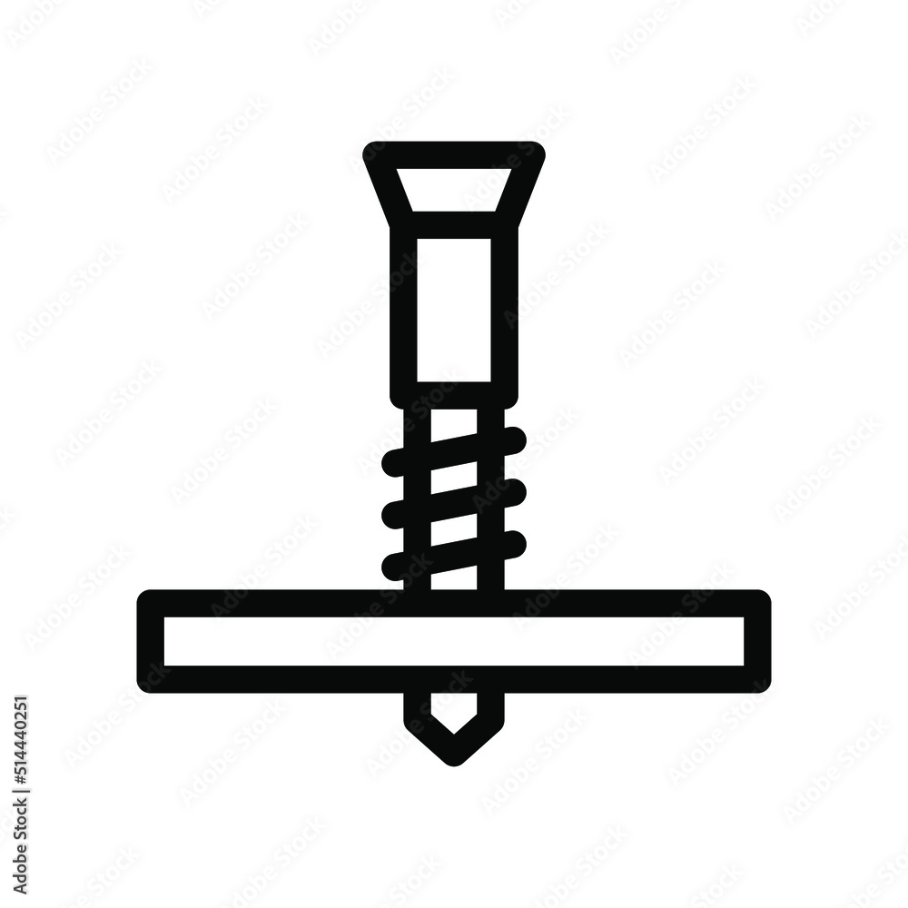 screw line icon illustration vector graphic screw line icon illustration vector graphic