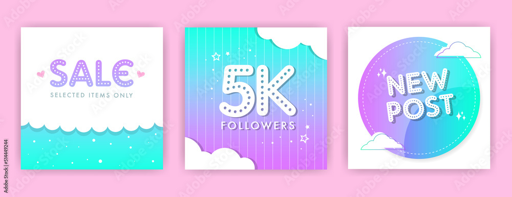 social media posts with rainbow background social media posts with rainbow background