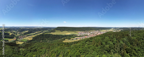 Schluchtensteig - auf dem Buchberg, Blick nach Blumberg und Achdorf photo