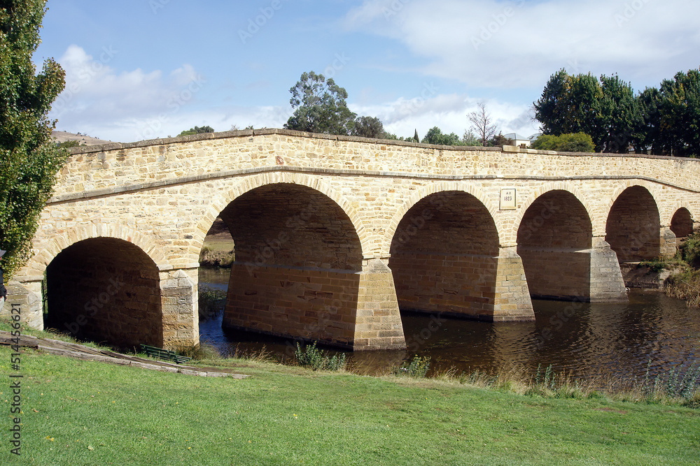 Historic bridge in Richmond, Tasmania Australia
