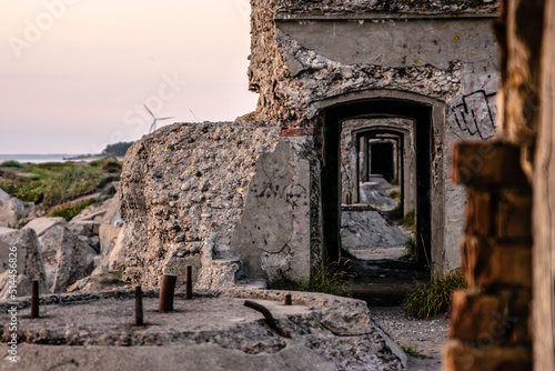 Old abandoned building entrance