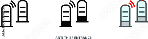Anti Theft Security alarm icon ,  vector illustration