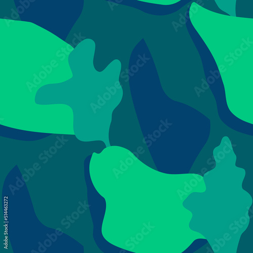Dark green abstract seamless pattern