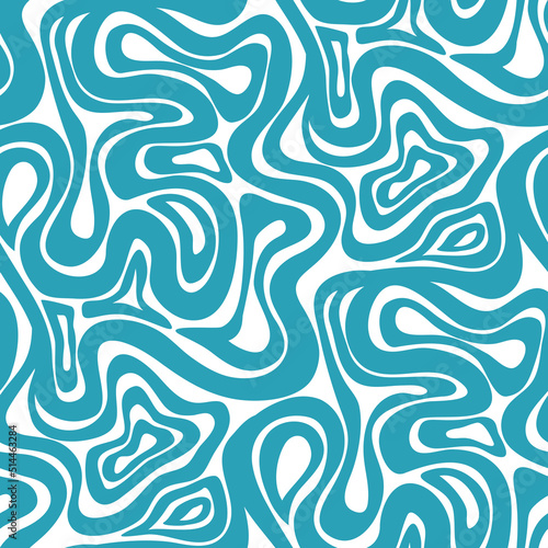 Abstract seamless pattern with wavy lines
