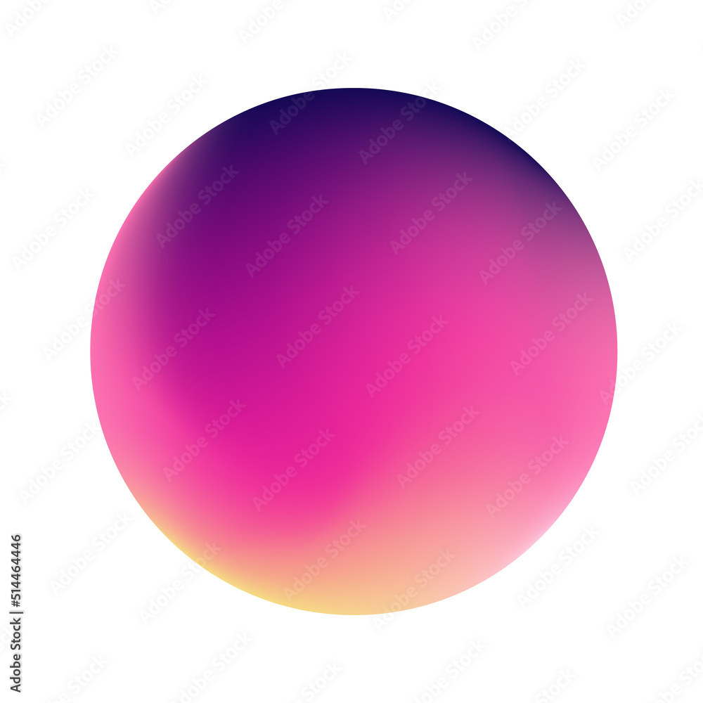 holographic gradient circle on white background holographic gradient circle on white background