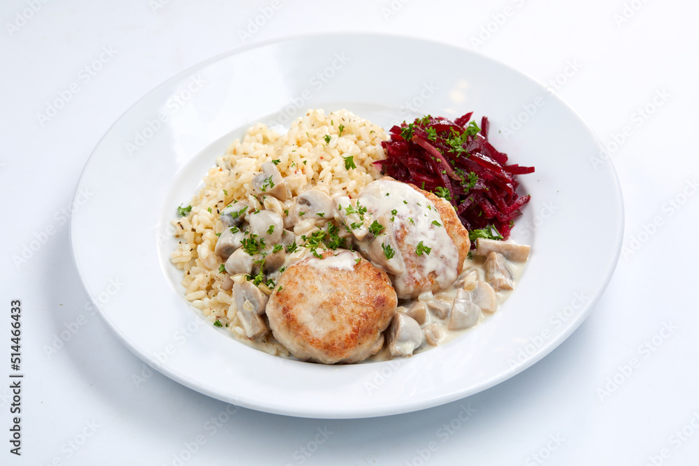 meatballs with barley and salad meatballs with barley and salad
