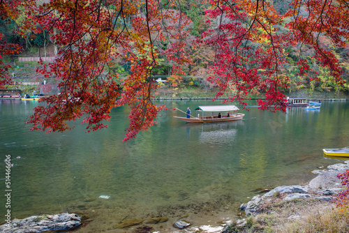 京都嵐山の紅葉