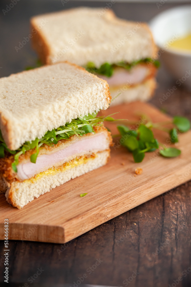 Katsu Sando with Wasabi Mayonnaise Katsu Sando with Wasabi Mayonnaise