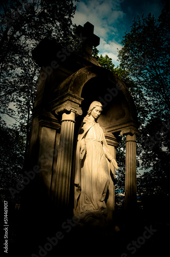 tombstone, nagrobek, posąg, sculpture, rzeżba