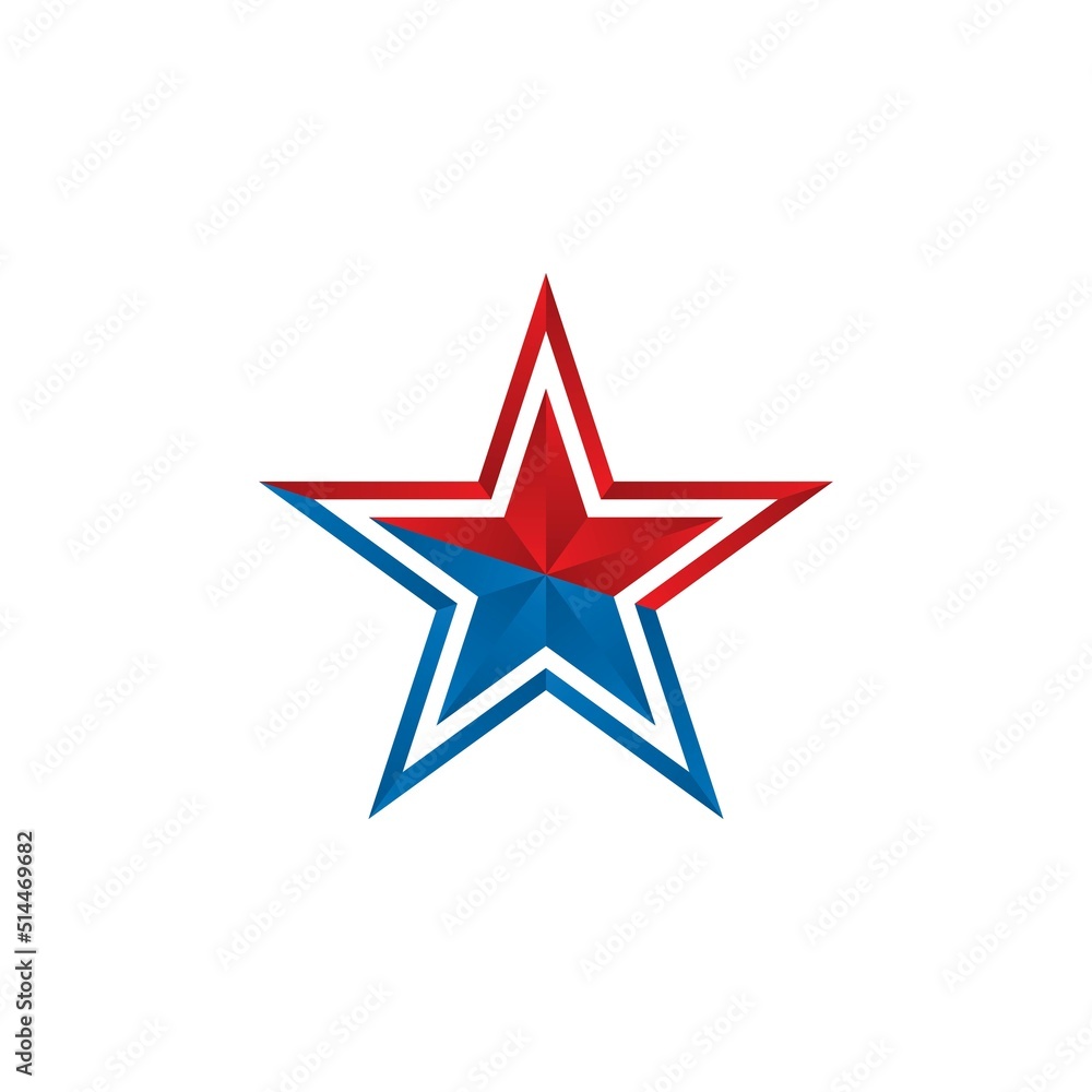 Obraz premium Star icon template vector