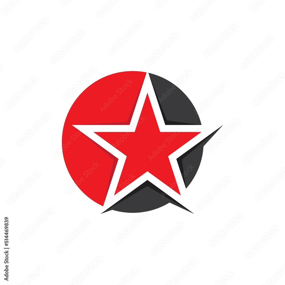 Obraz premium Star icon template vector