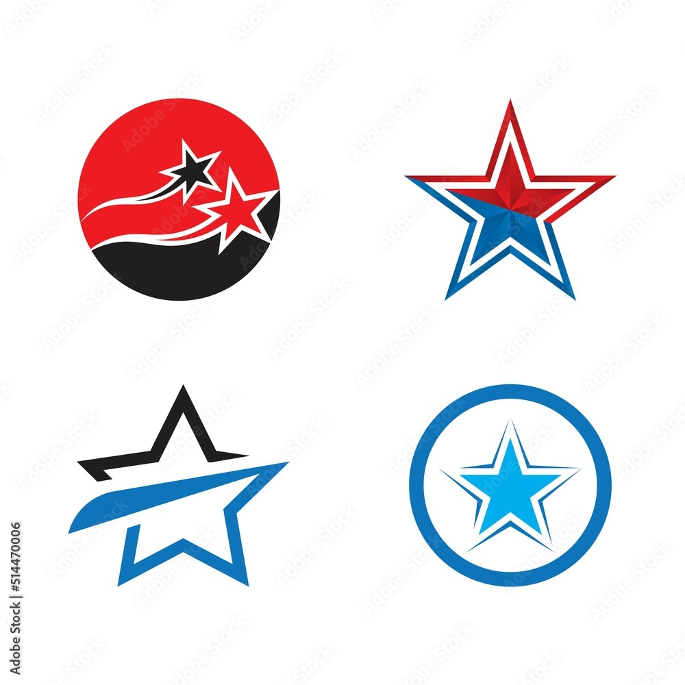 Star icon template vector Star icon template vector