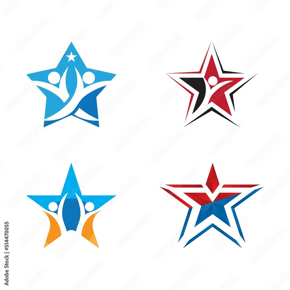 Star icon template vector Star icon template vector
