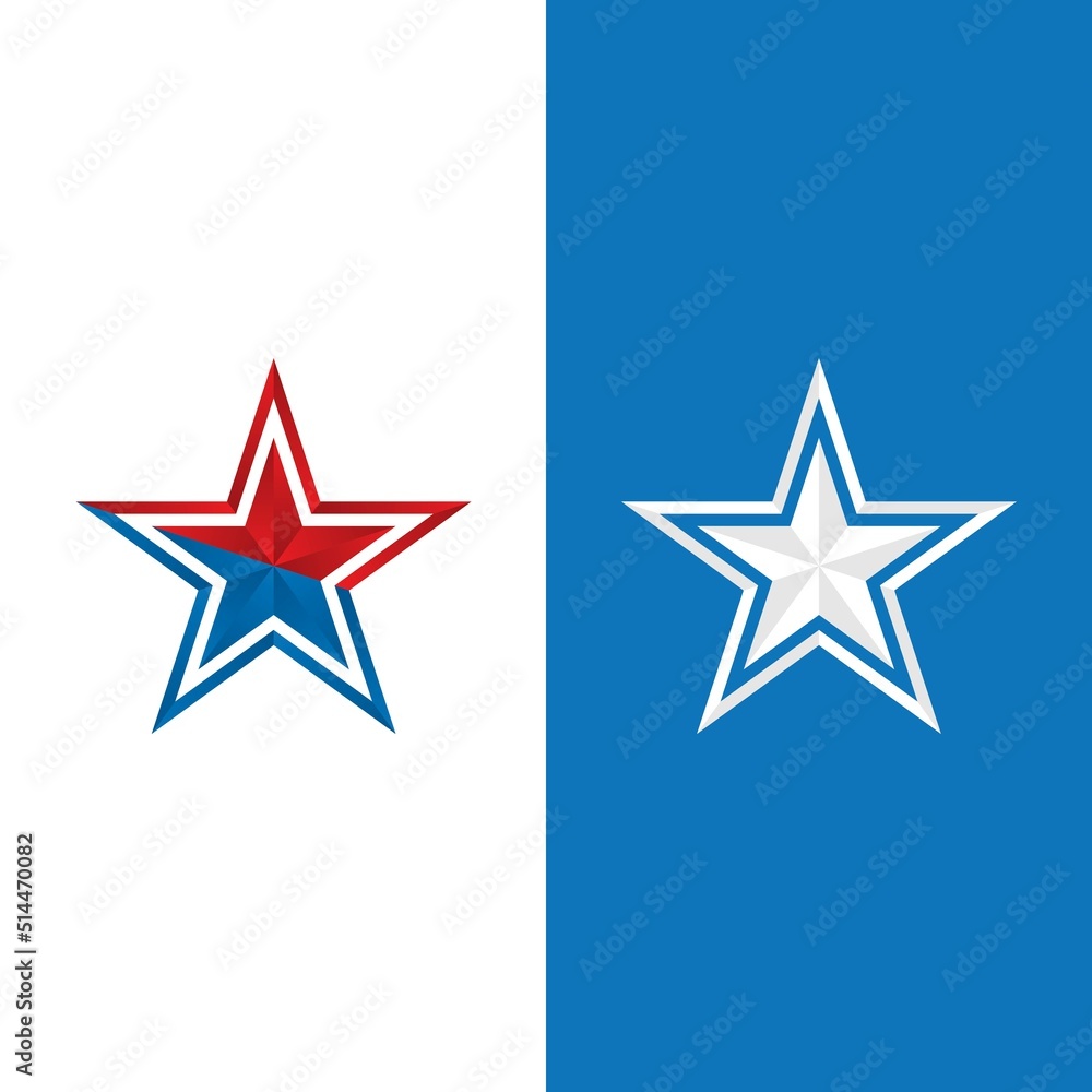 Obraz premium Star icon template vector